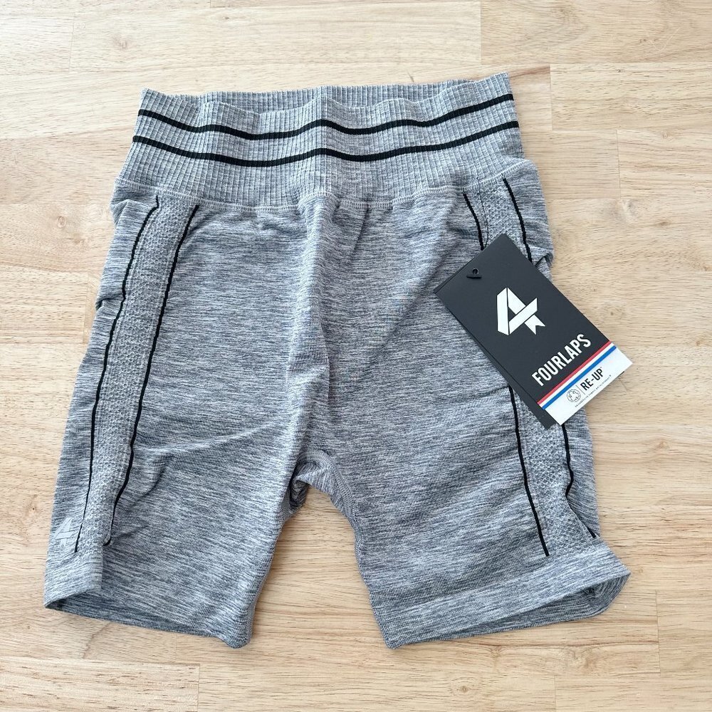 NWT Fourlaps Aero Seamless Shorts Gray Heather XS/S NEW